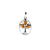 Cognac Amber Sterling Silver Tree Of Life Pendant