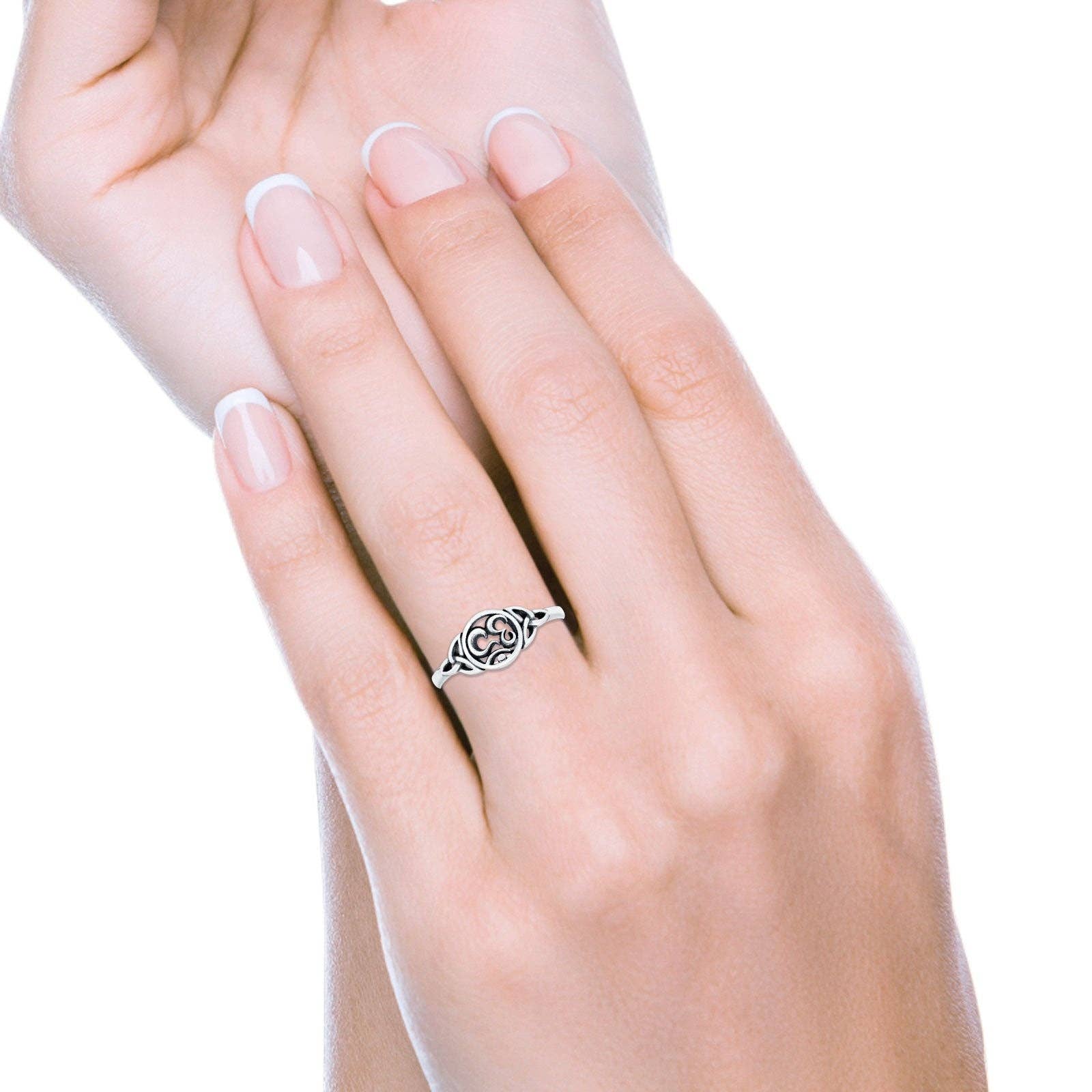 OM Ring 925 Sterling Silver