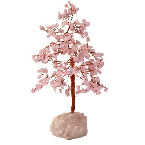 ROSE QUARTZ 300 STONE GEMSTONE TREE
