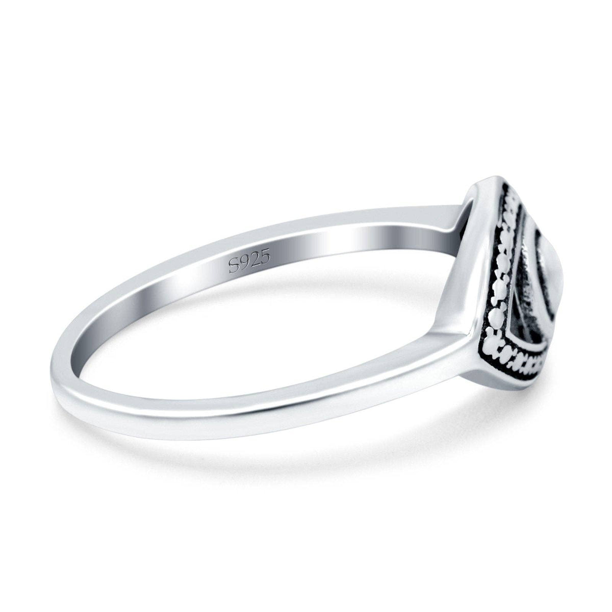 Evil Eye Oxidized Ring