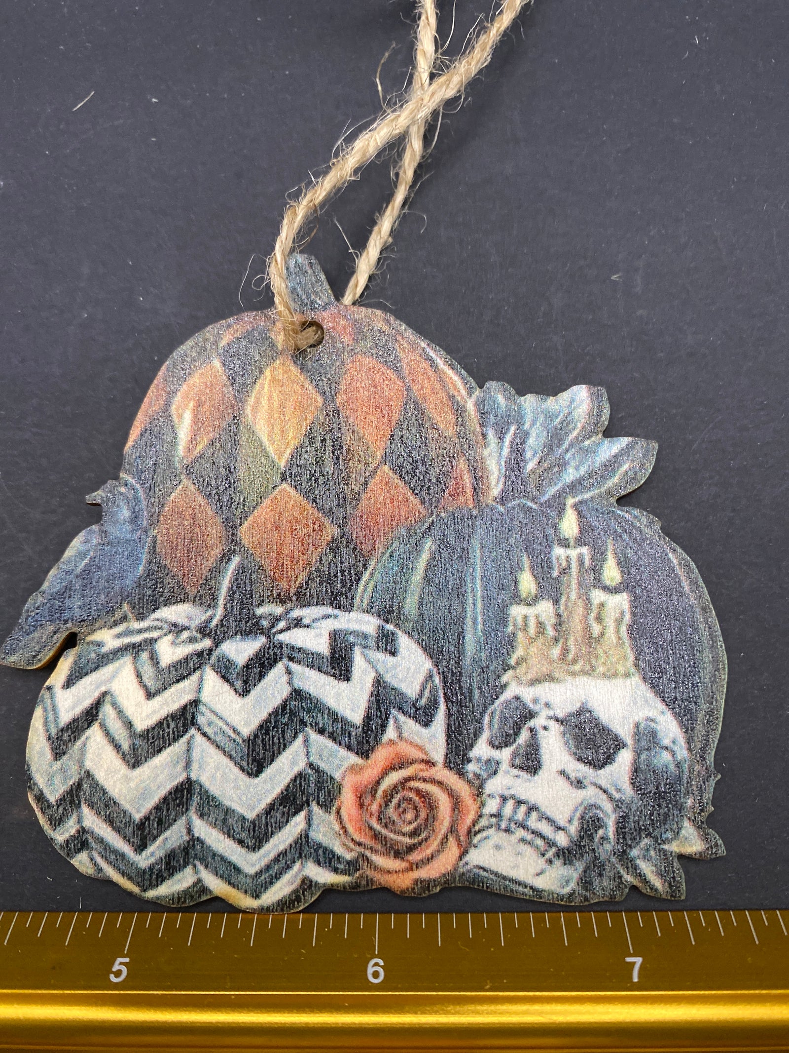Pumpkin Wooden Ornament