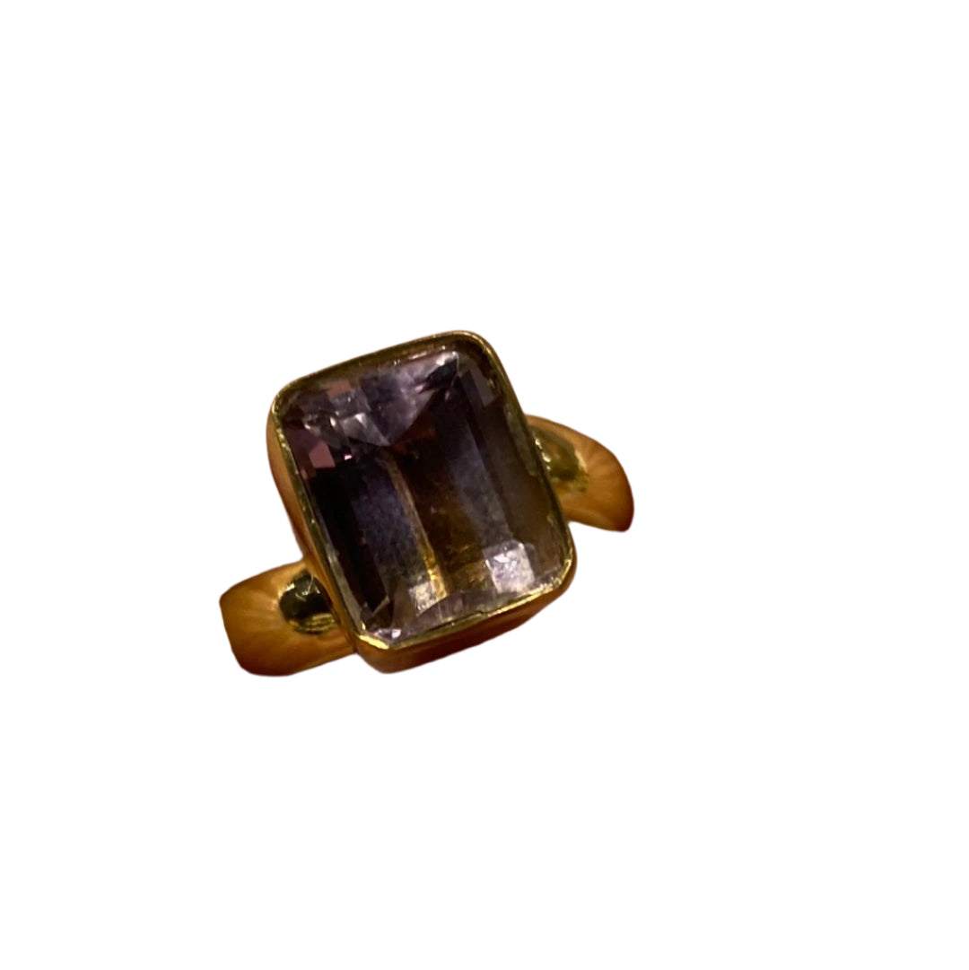 Ametrine Alchemia Gold Ring Adjustable