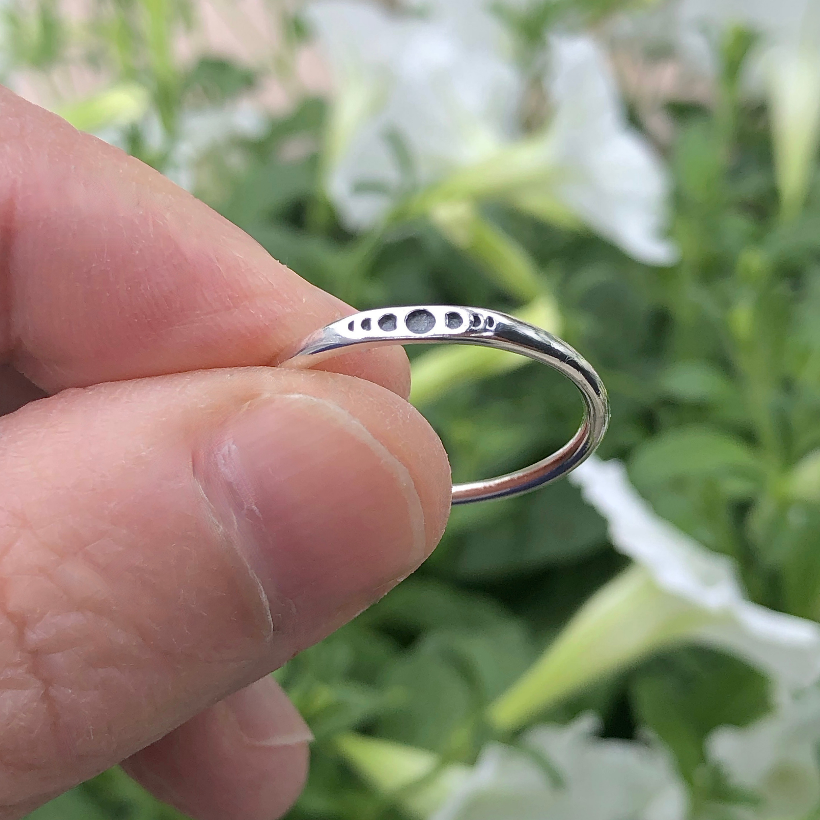 Tiny Moon Phases Ring