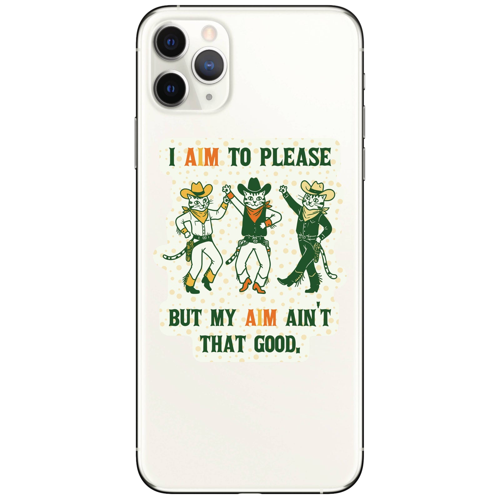 Cowboy Kitties High Quality Vinyl Sticker