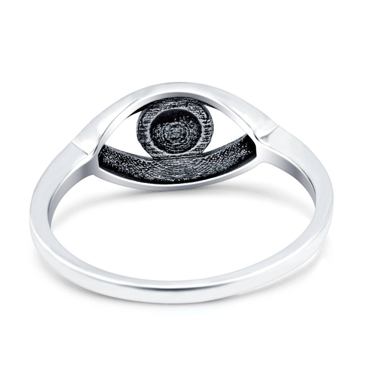 Evil Eye Oxidized Ring