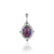 Sterling Silver Filigree Art Mojave Turquoise Gemstone Oval Pendant