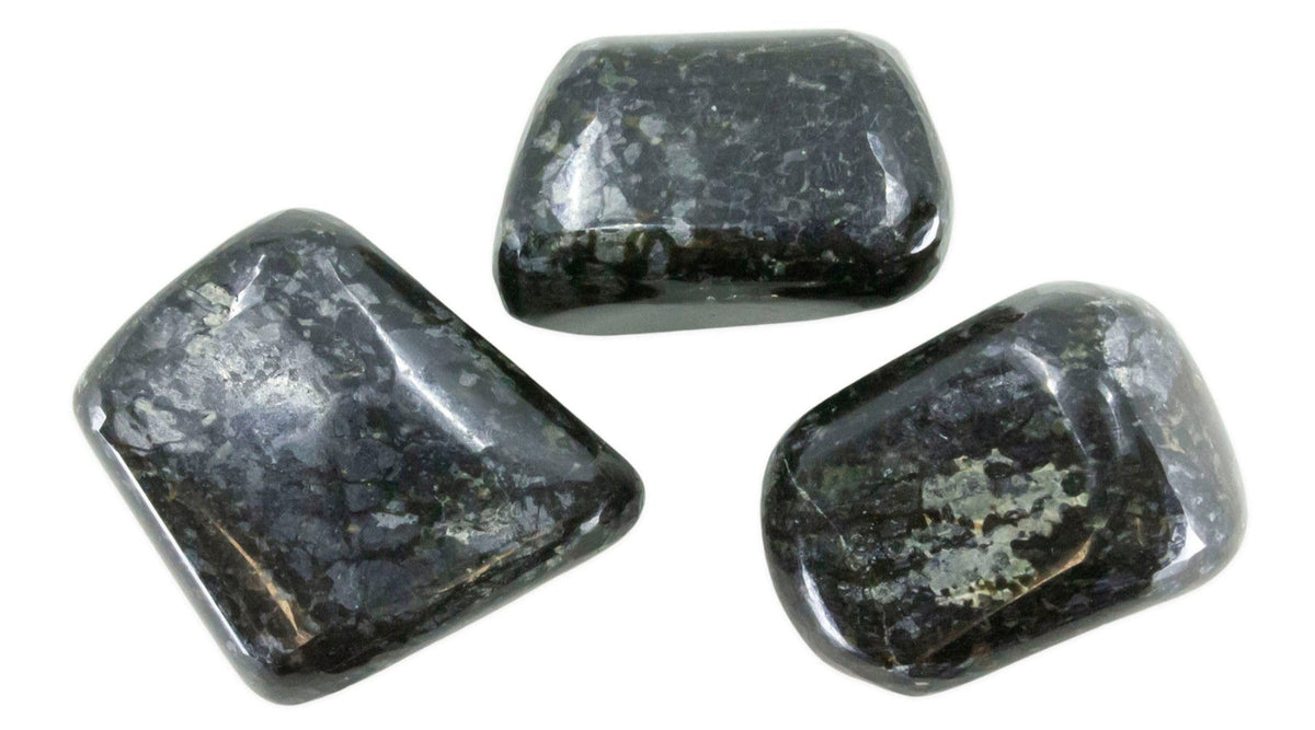 Black Galaxy Jasper Tumbled