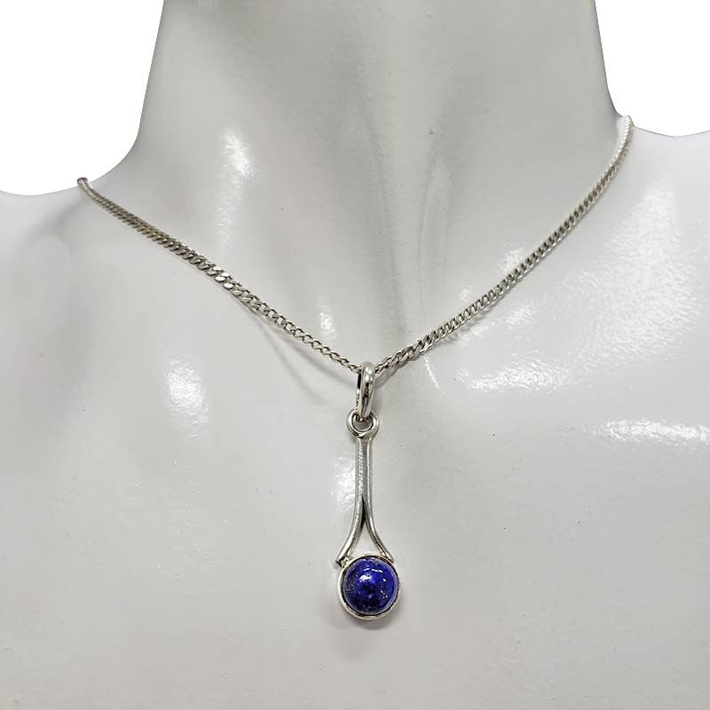 Lapis Sterling Silver Pendant