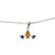 Bat Cognac Amber Sterling Silver Pendant