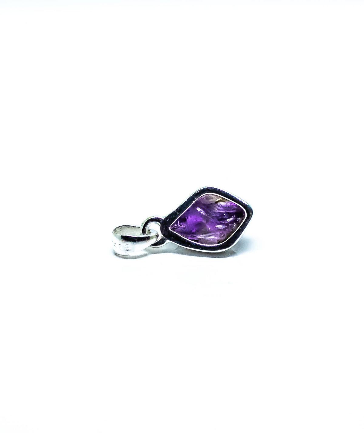 Amethyst Freeform Sterling Silver Pendant