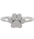 Sterling Silver Paw Print Ring