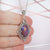 Sterling Silver Filigree Art Mojave Turquoise Gemstone Oval Pendant