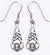 Sterling Silver Celtic Knot Moldavite Earrings