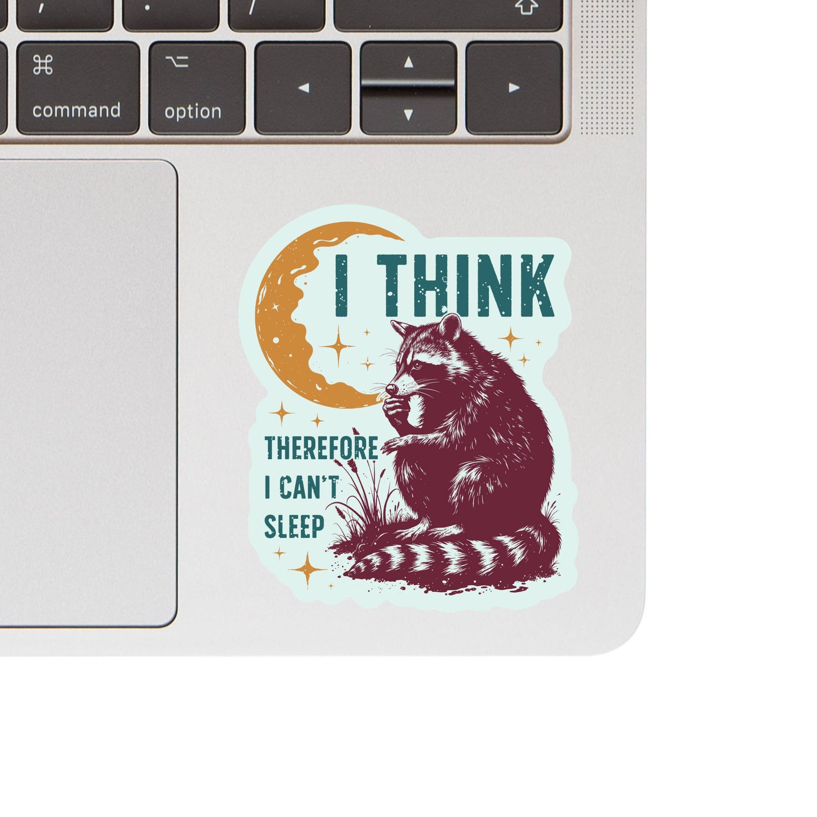 Raccoon Mental Health/Anxiety  Humor High Quality Vinyl Sticker
