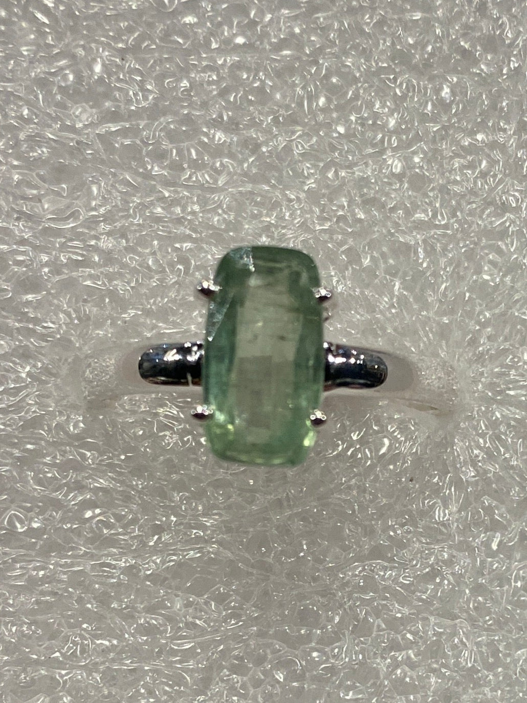 Gem-Cut Kyanite Sterling Silver Ring