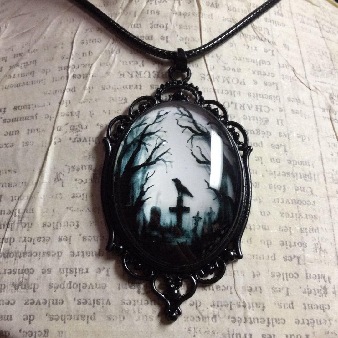 Graveyard Scene Necklace