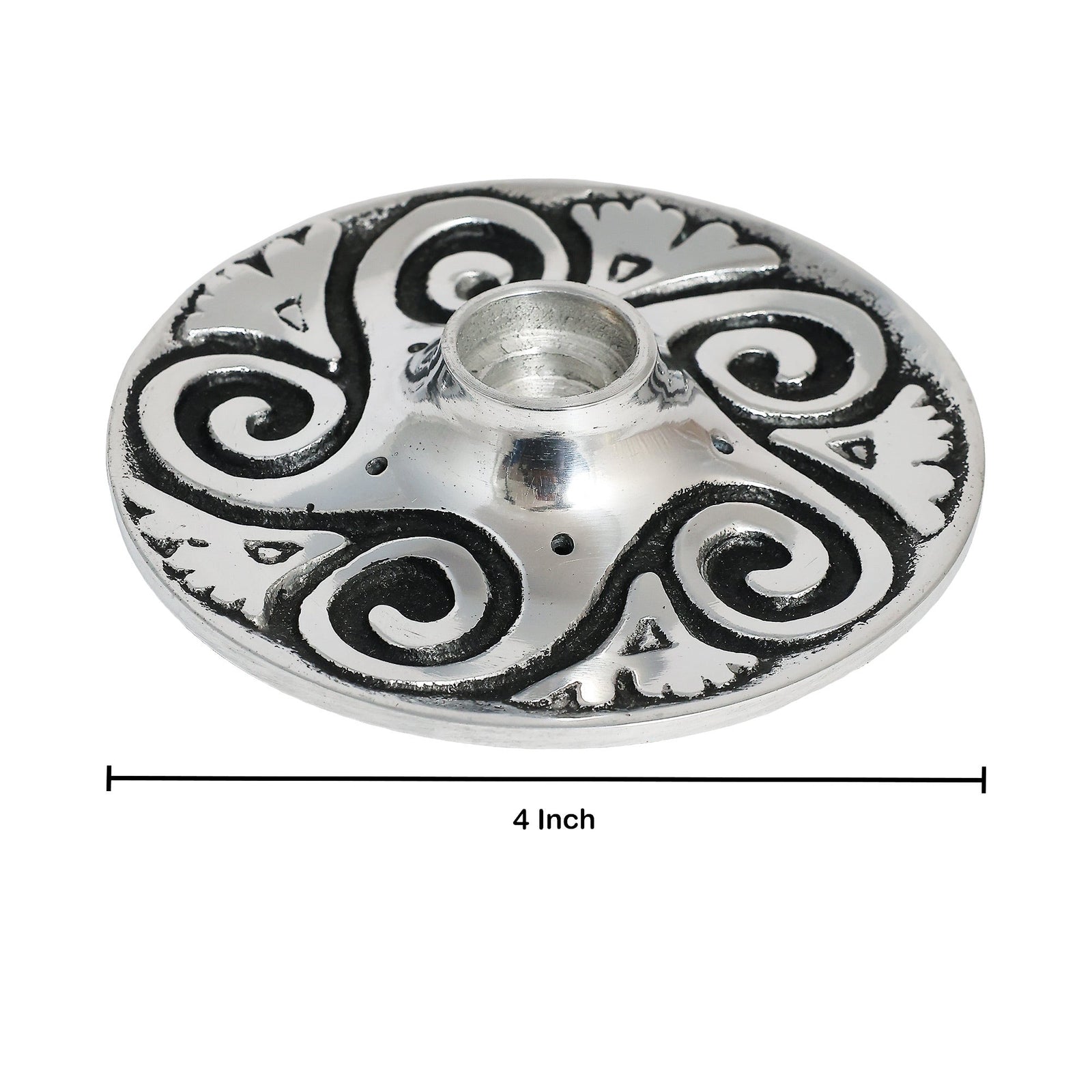 Spiral Metal Chime Candle & Incense Holder