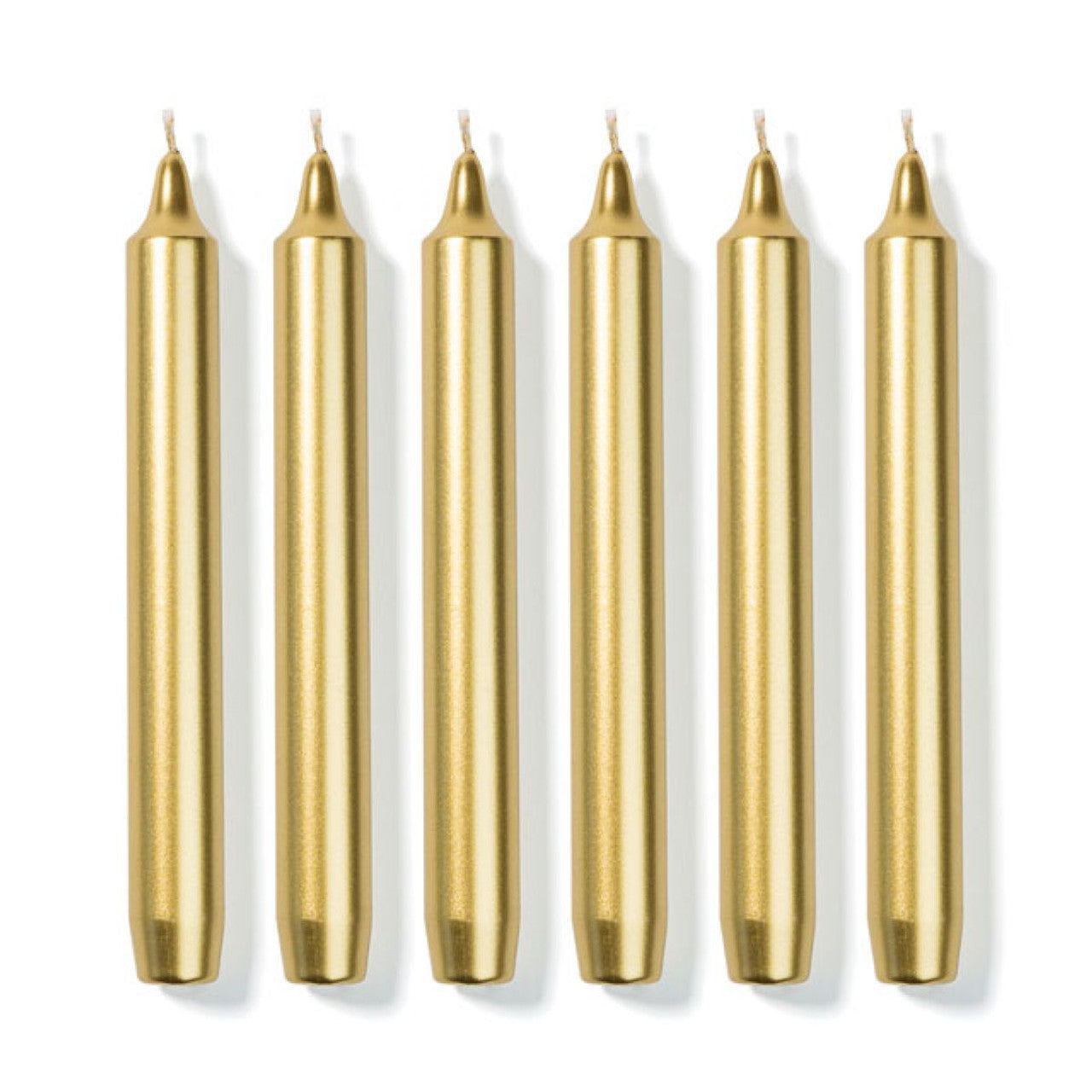 9" Metallic Taper Candles