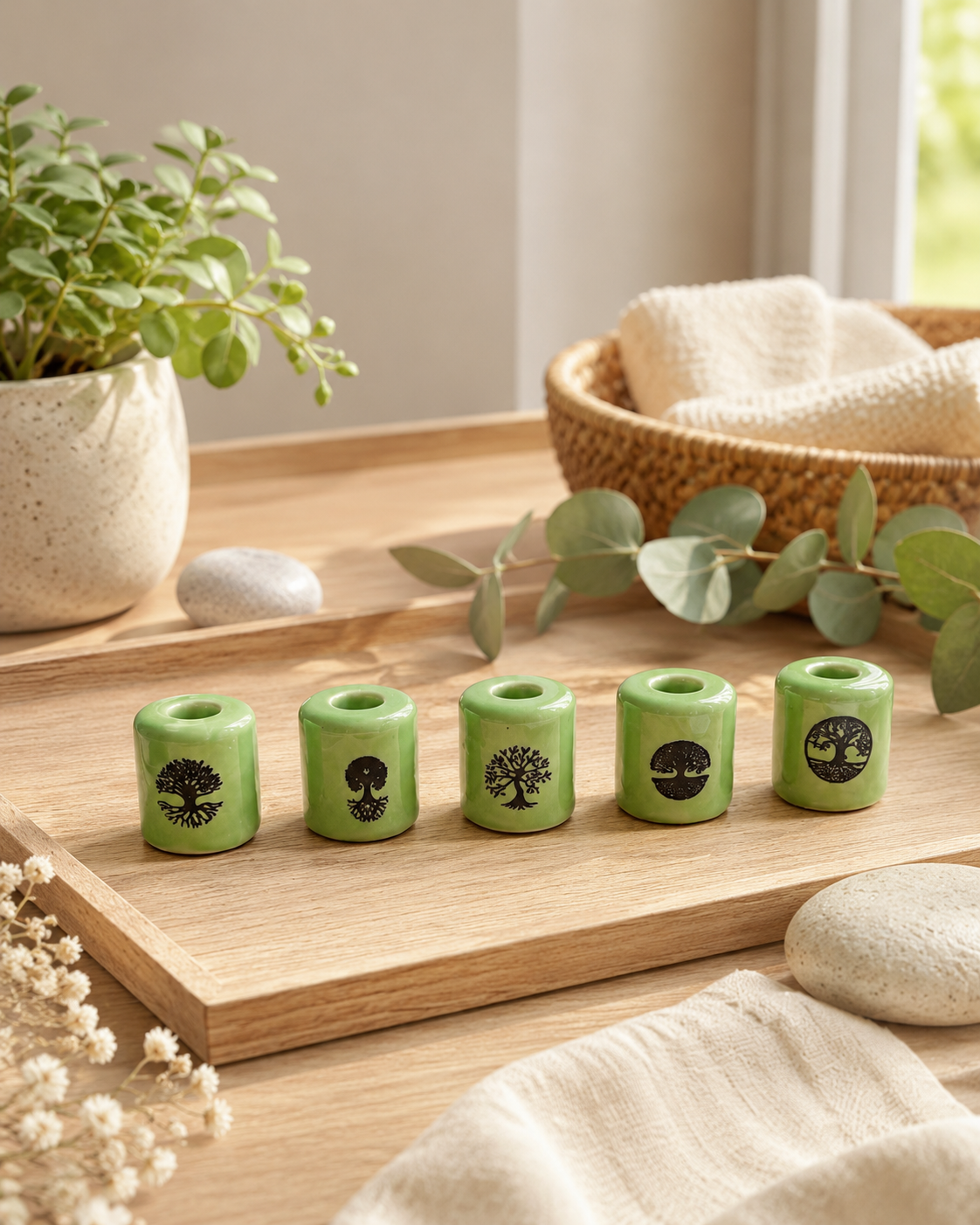 Ceramic Candle Holder Tree of Life