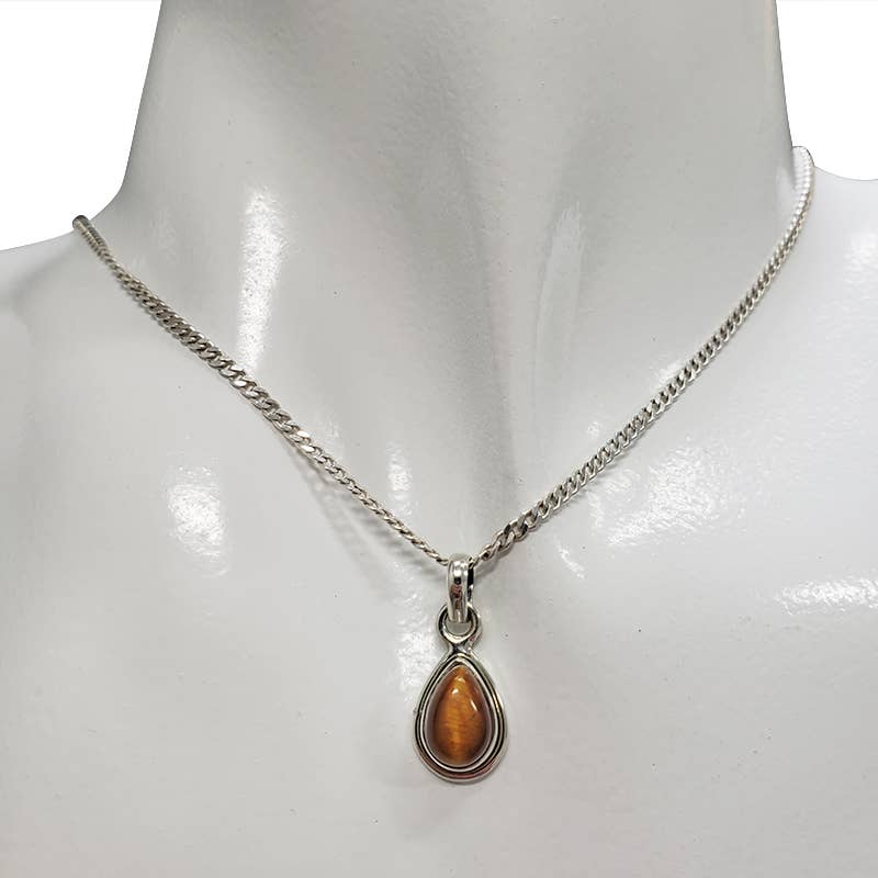 Tiger Eye Sterling Silver Pendant