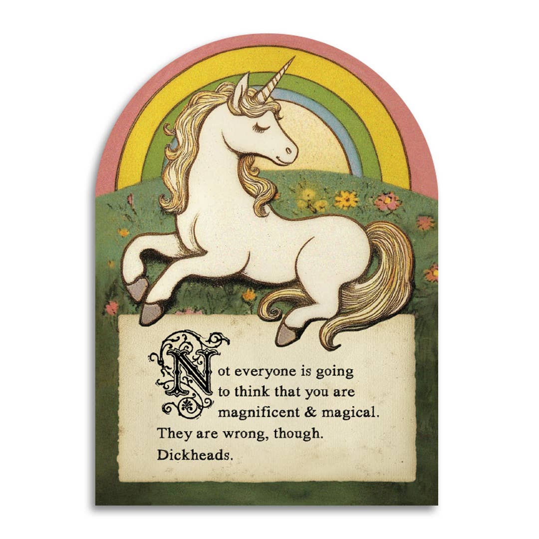 Magnificent &amp; Magical - Funny Unicorn Encouragement Card
