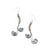Wire-Wrapped Stone Earrings - Antique Silver, Sodalite