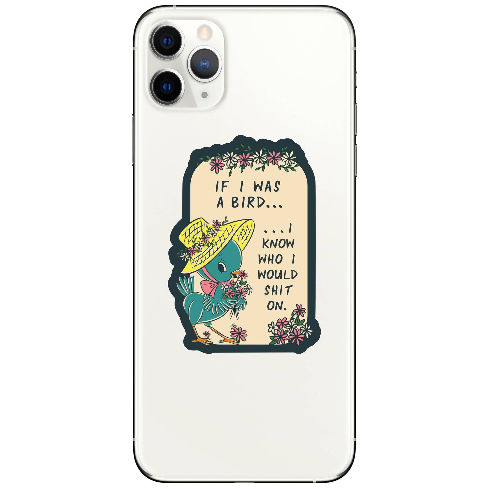 If I Was a Bird High Quality Vinyl Sticker