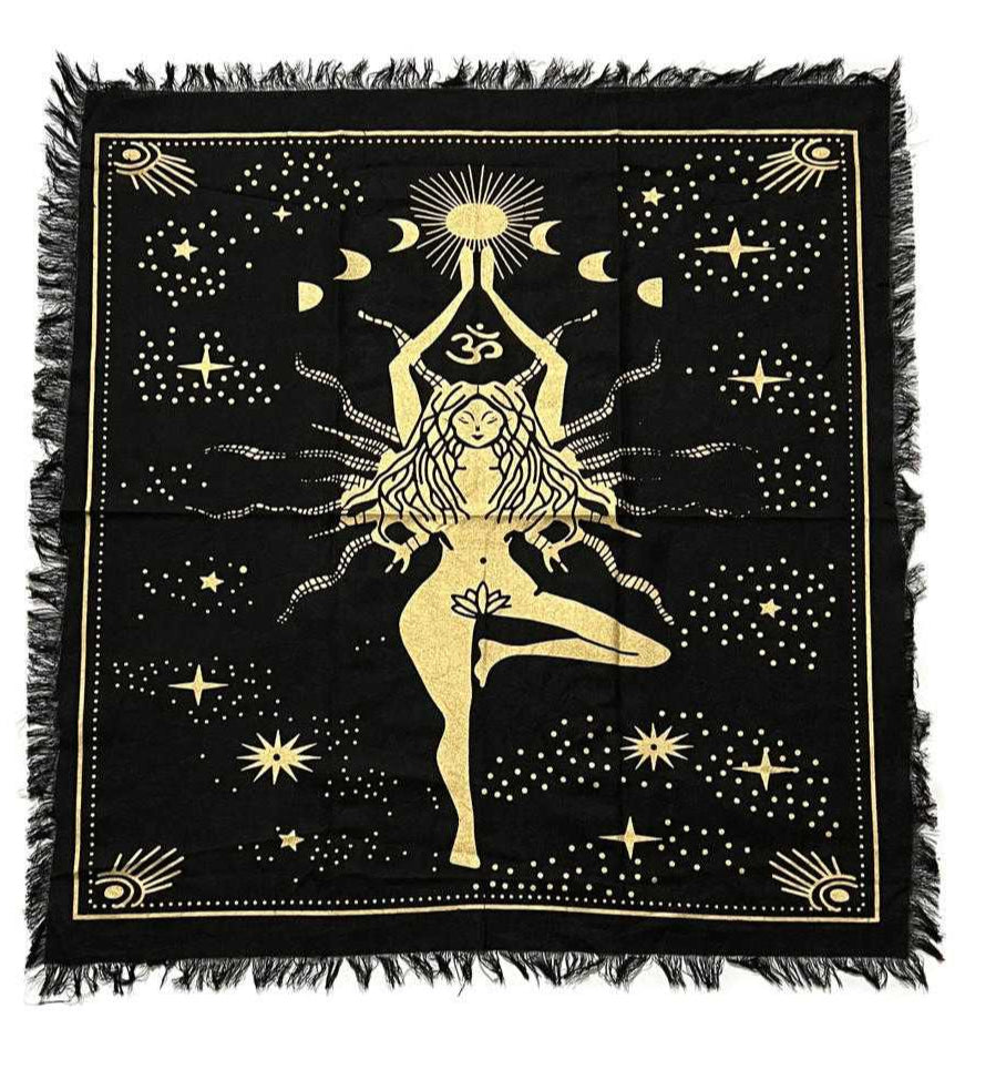 Yoga Lady Tapestry / Altar Cloth 24x24