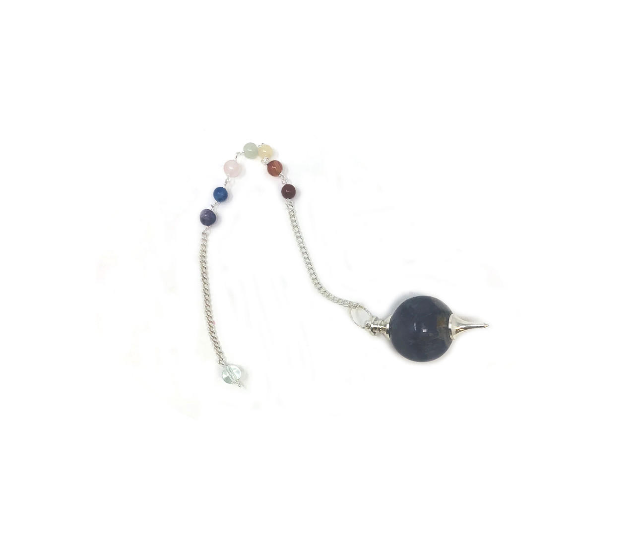 Chakra Bead-Chain Crystal Pendulums