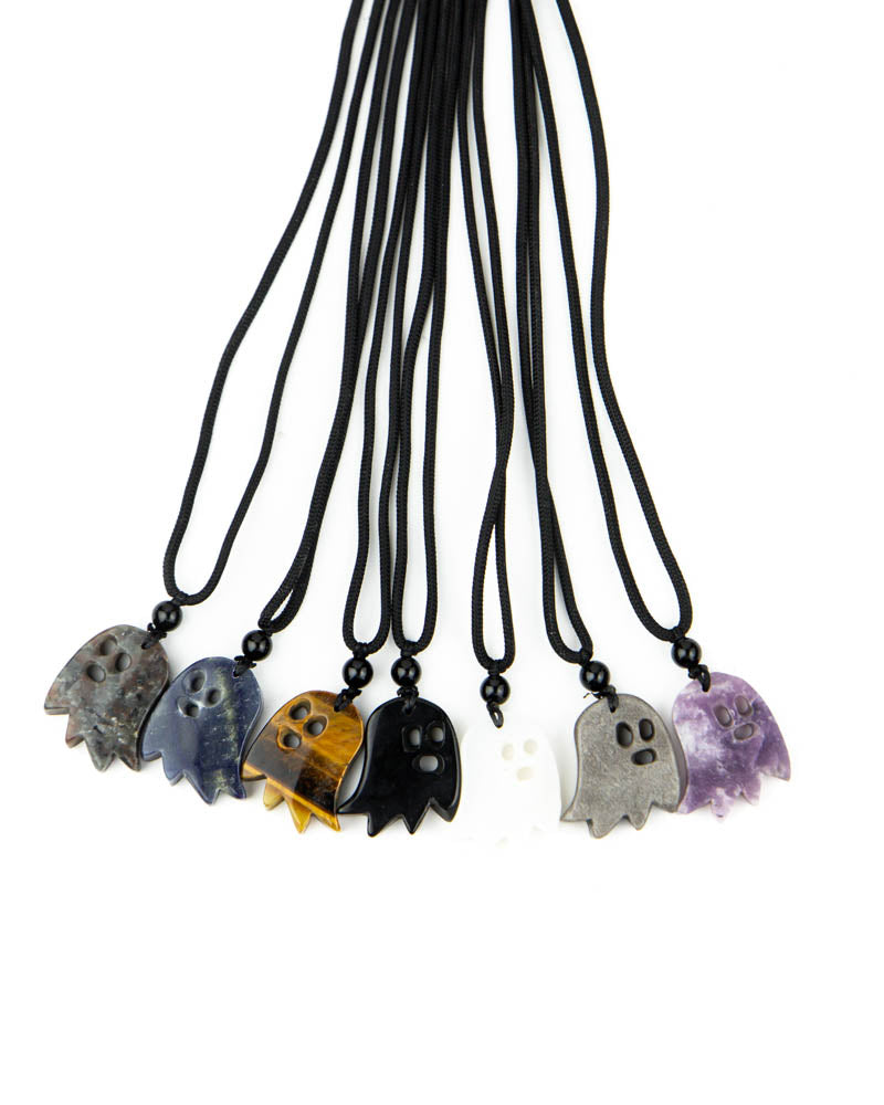 Crystal Sheet Ghost Necklace