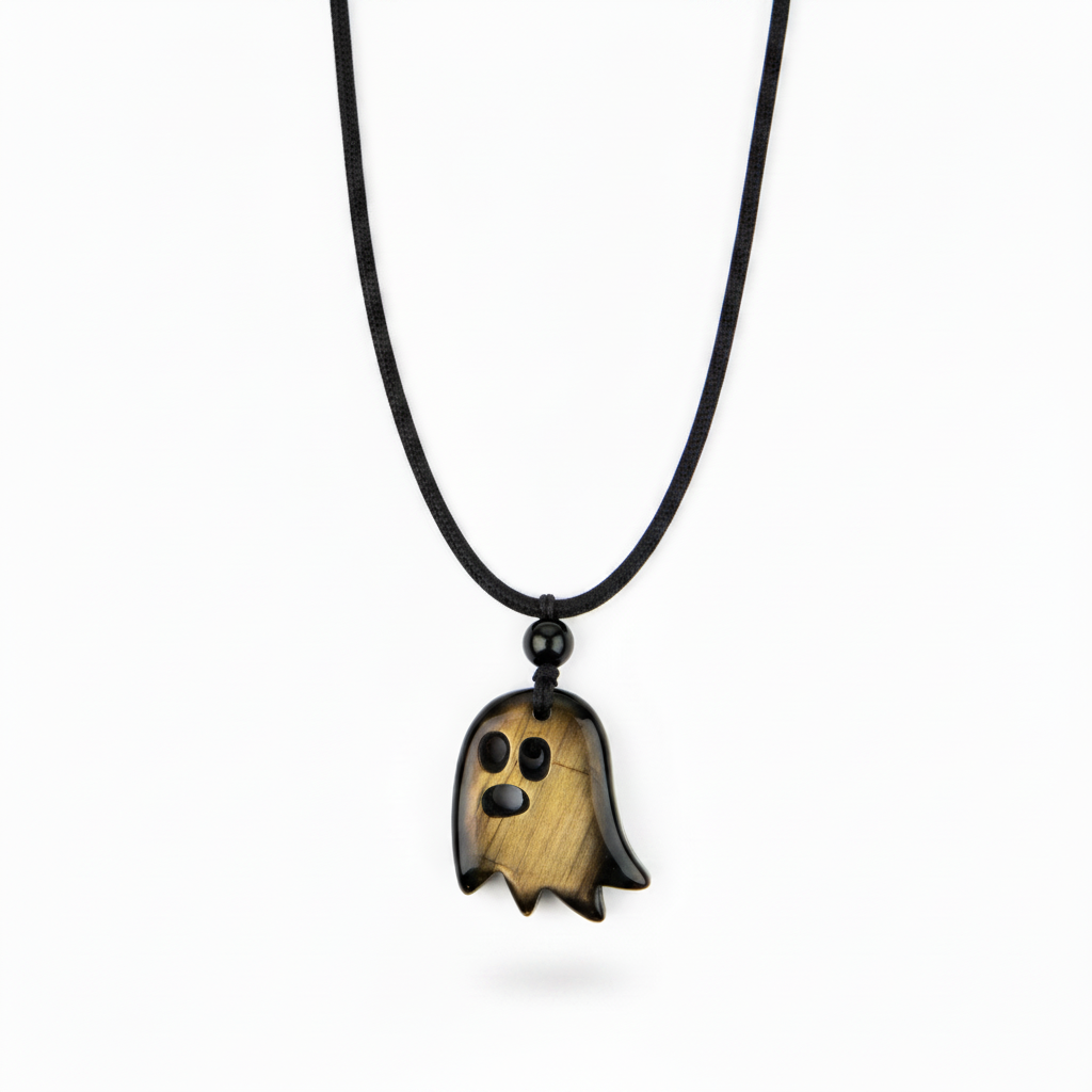 Crystal Sheet Ghost Necklace