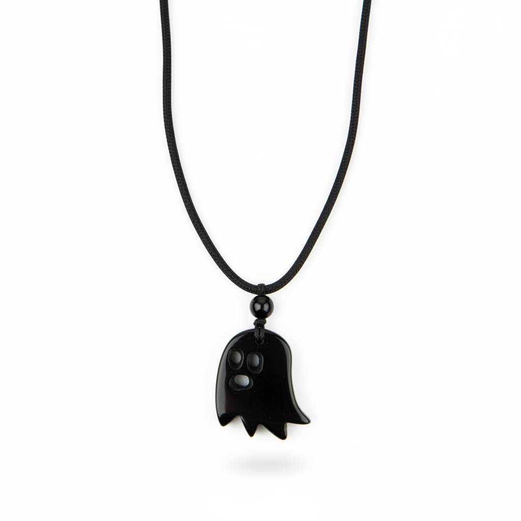 Crystal Sheet Ghost Necklace