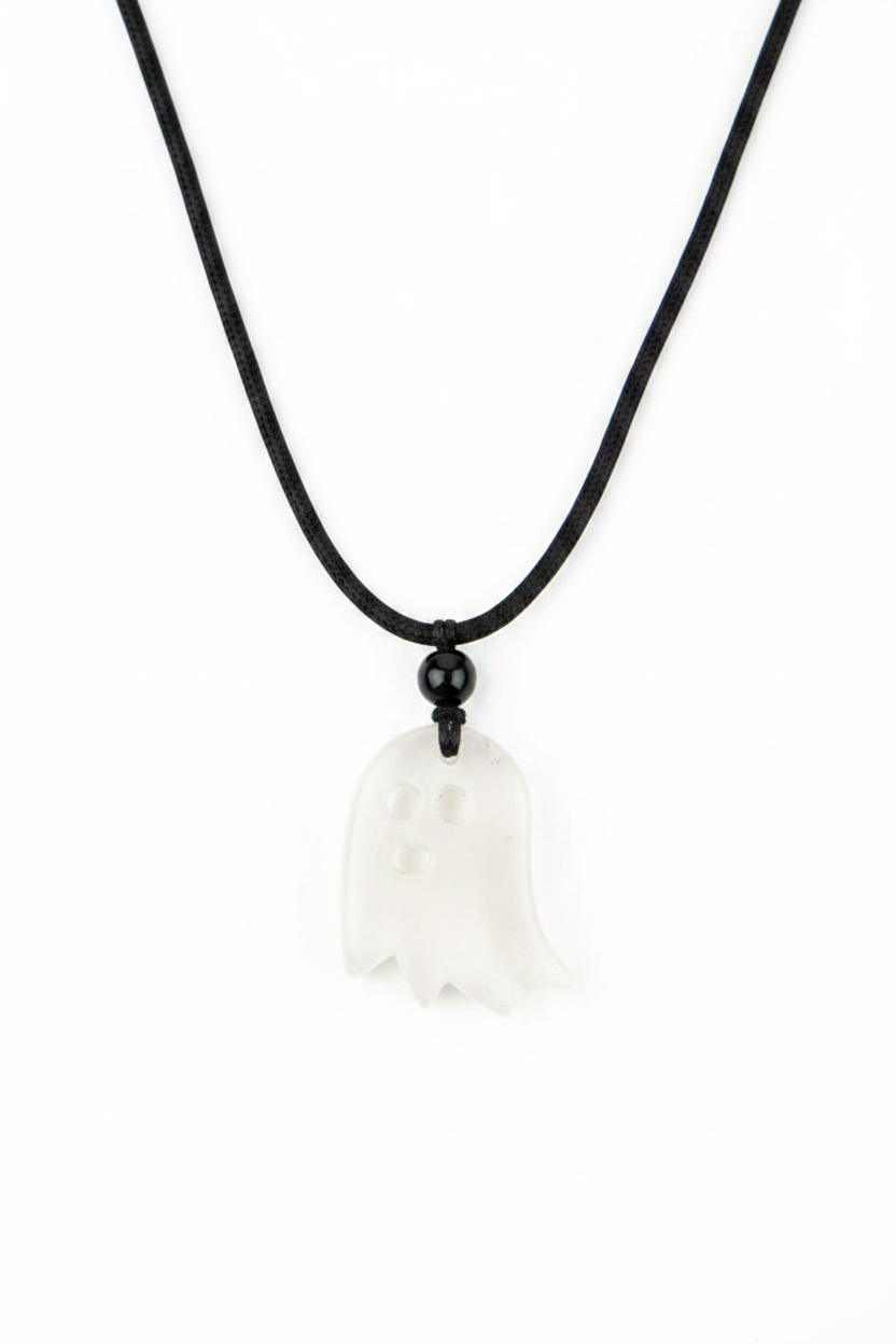 Crystal Sheet Ghost Necklace