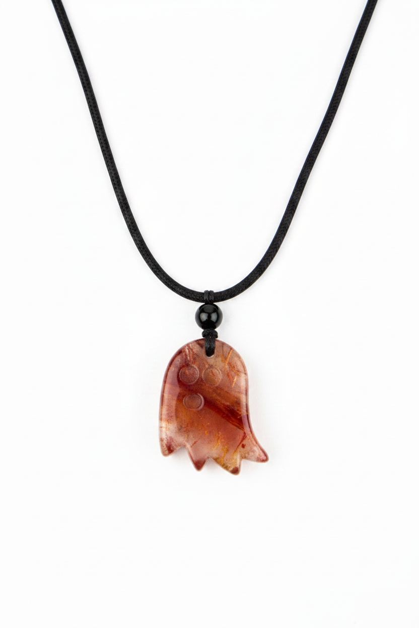 Crystal Sheet Ghost Necklace