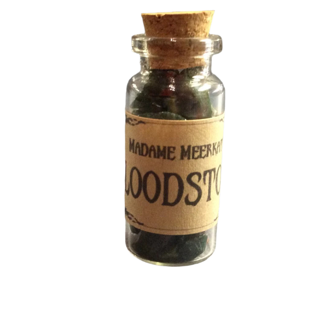Bloodstone Crystal Chips in Bottle