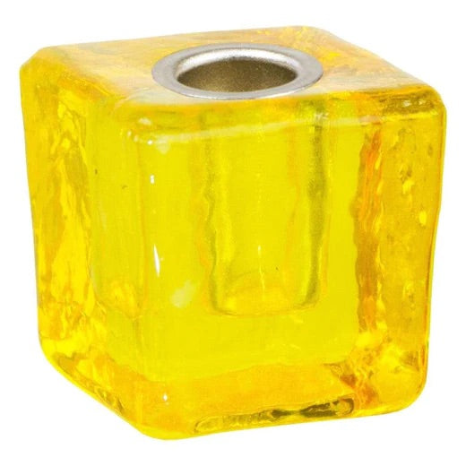 Orange Mini Glass Candle Holder