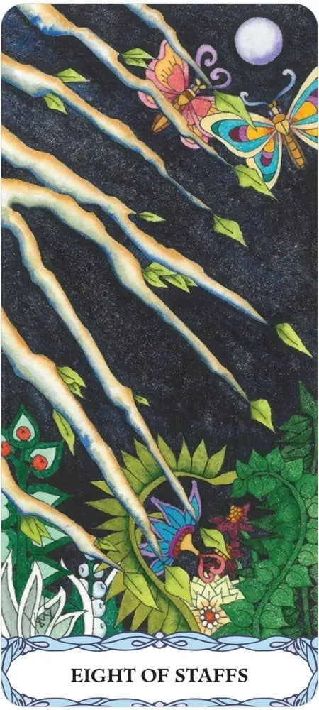 Tarot of a Moon Garden (borderless deck & book set)