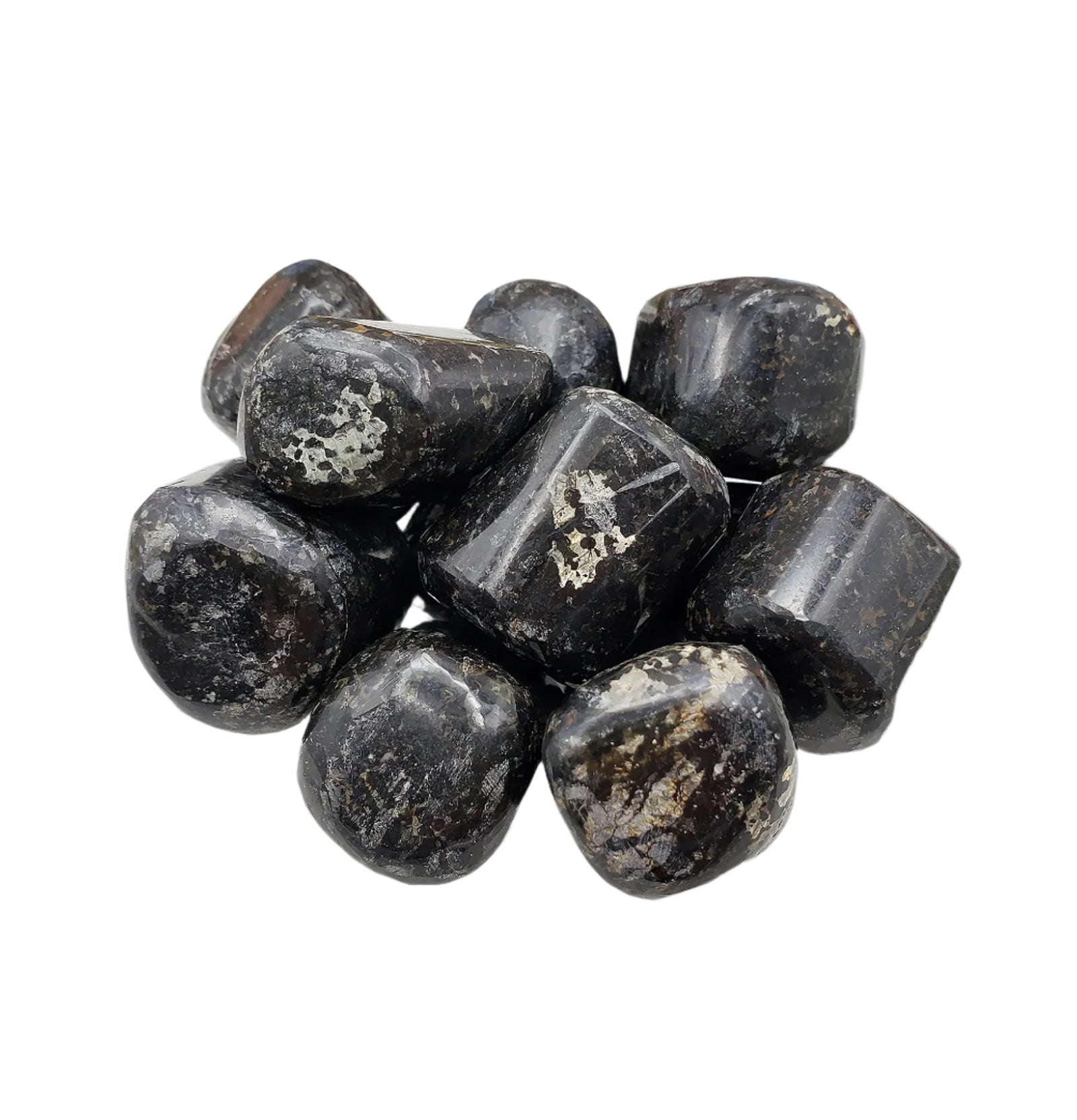 Black Galaxy Jasper Tumbled