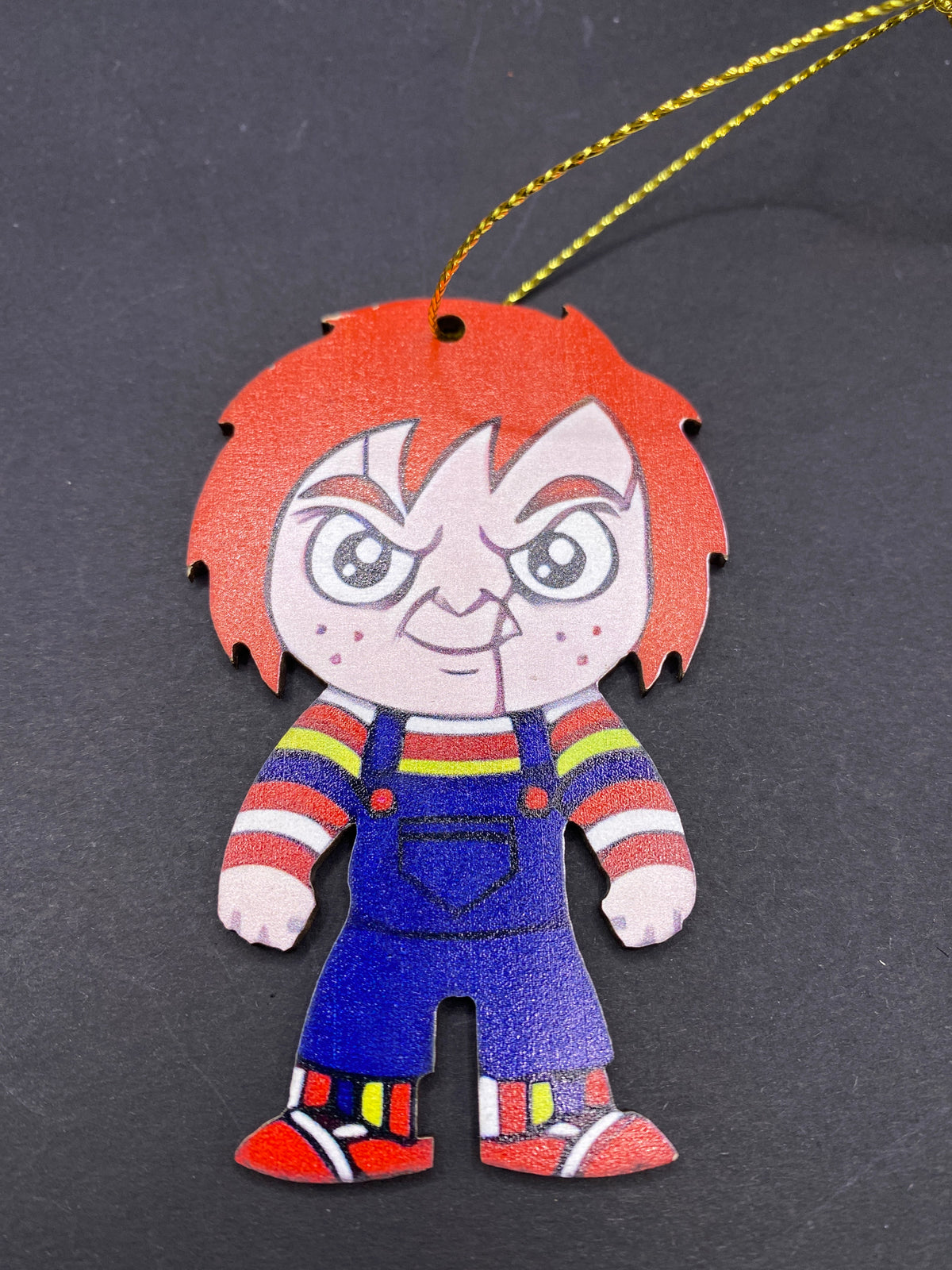 Wooden Horror Icon Ornament