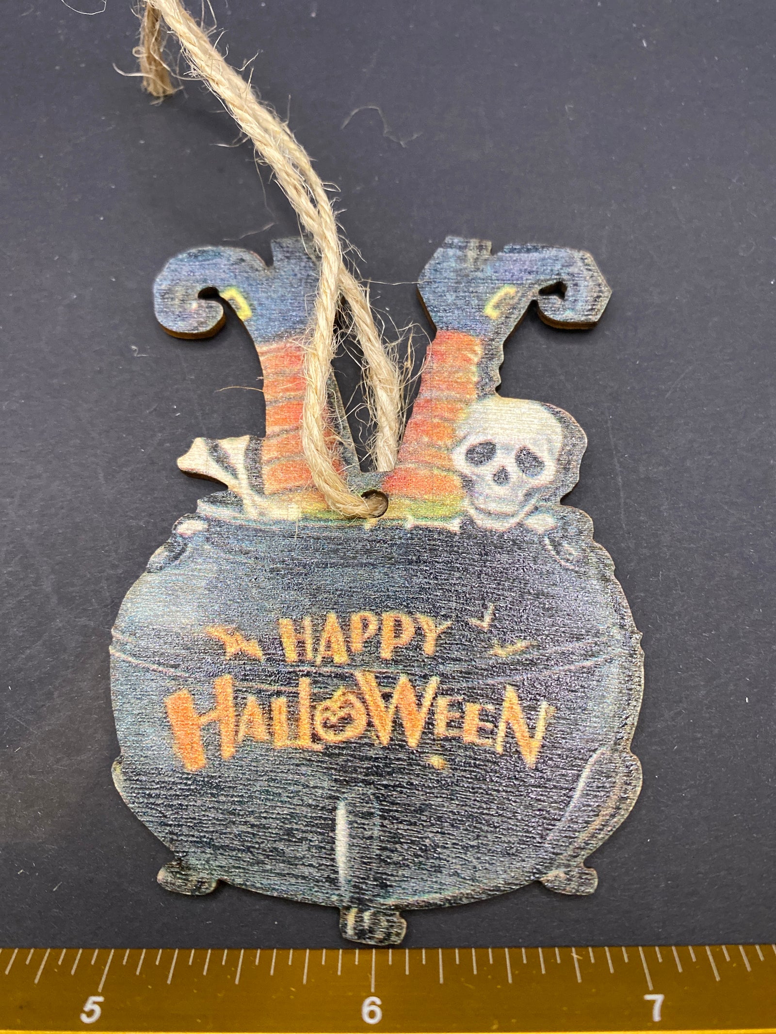 Witchy Wooden Ornament