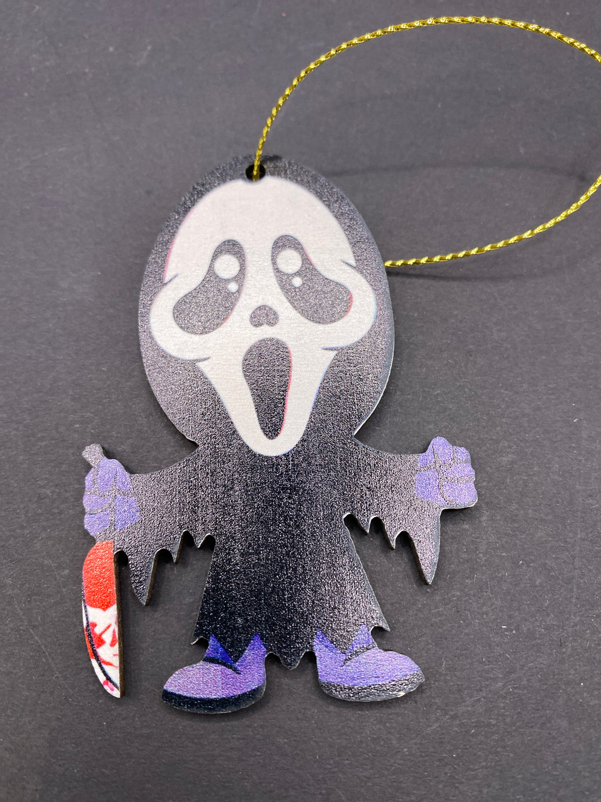 Wooden Horror Icon Ornament