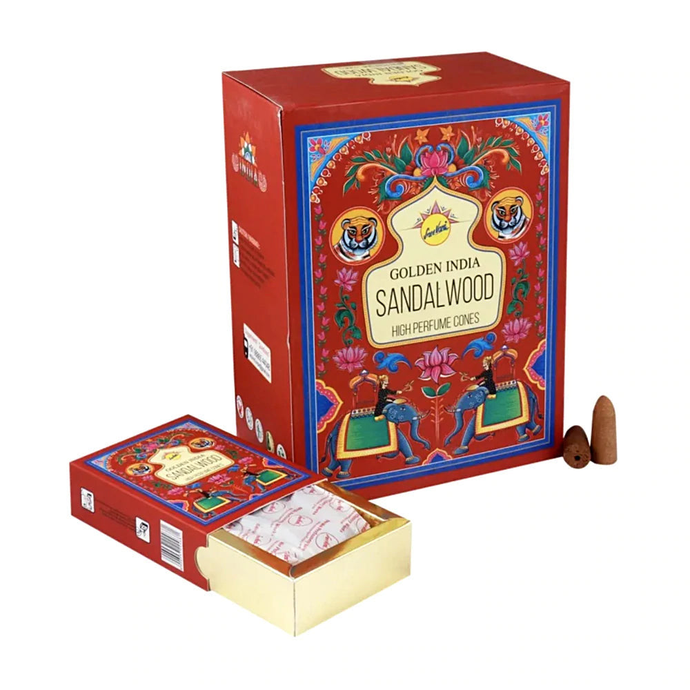 Golden India Incense Backflow Cones