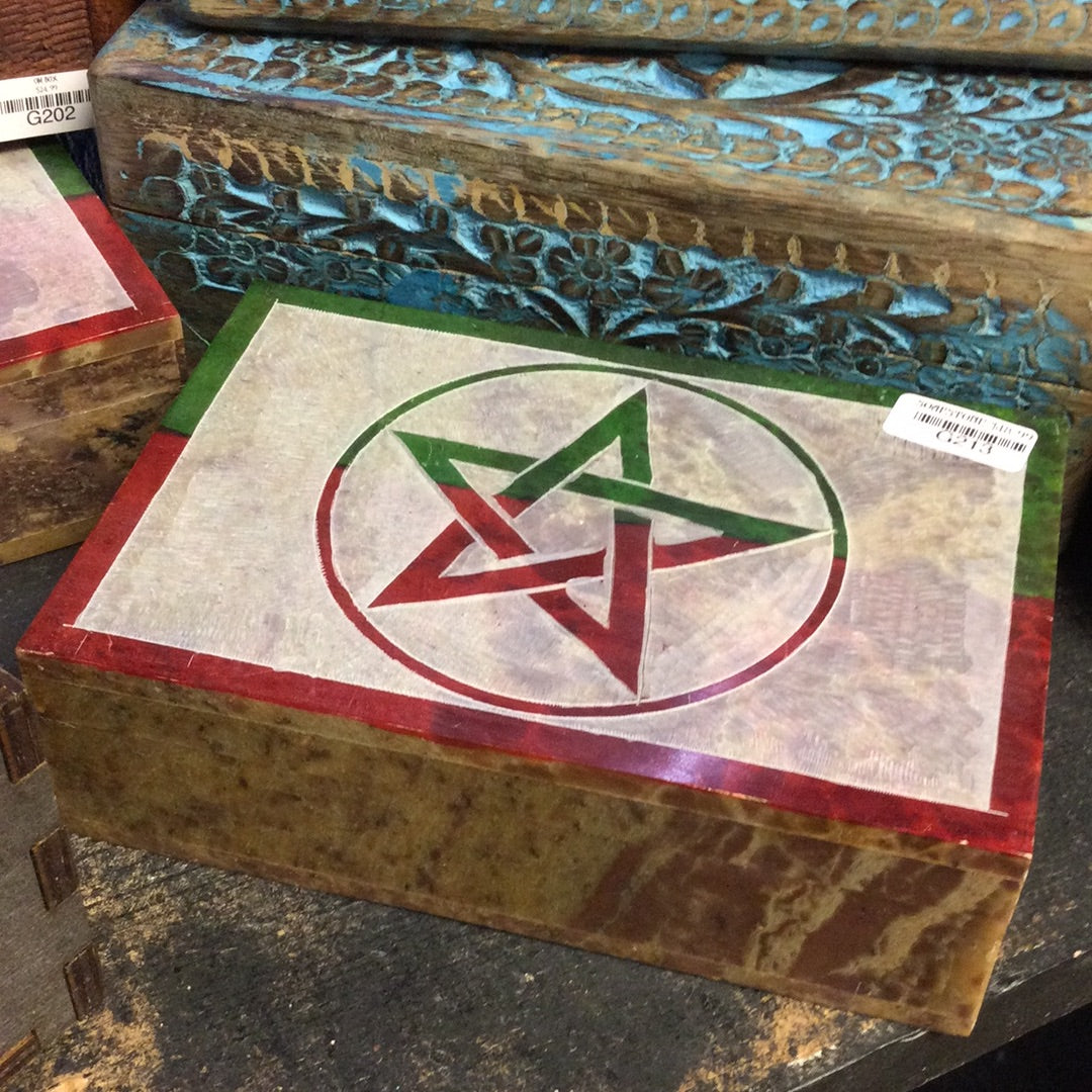 Soapstone Box Pentagram