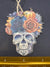Haunted Floral Wooden Ornament