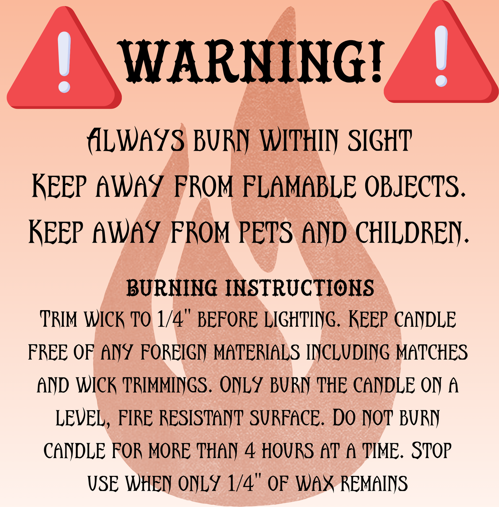 Pentacle Figure Candle