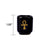 Black Ceramic Chime/Spell Candle Holder with design