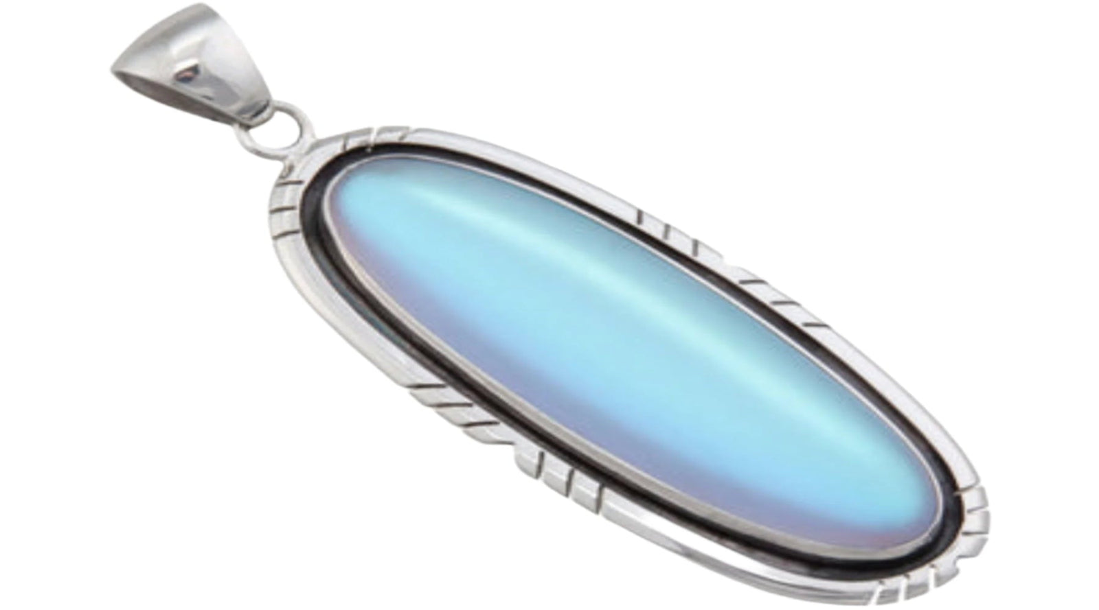 Sterling Silver Luminite Pendant