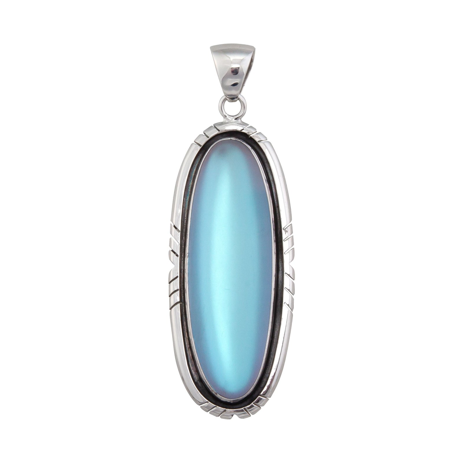 Sterling Silver Luminite Pendant