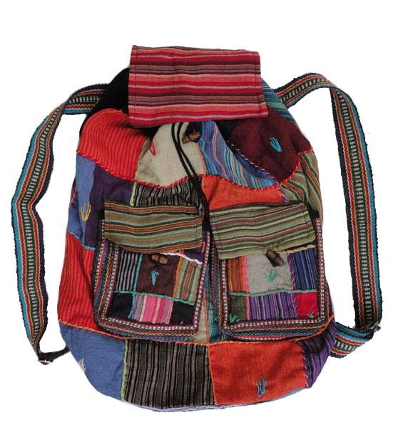 Patchwork Napsack Bag