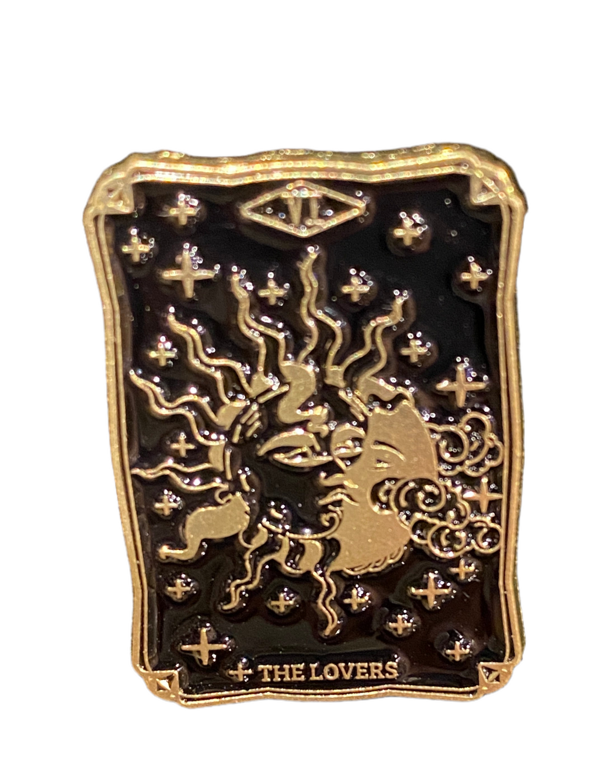 The Lovers Tarot Card Enamel Pin